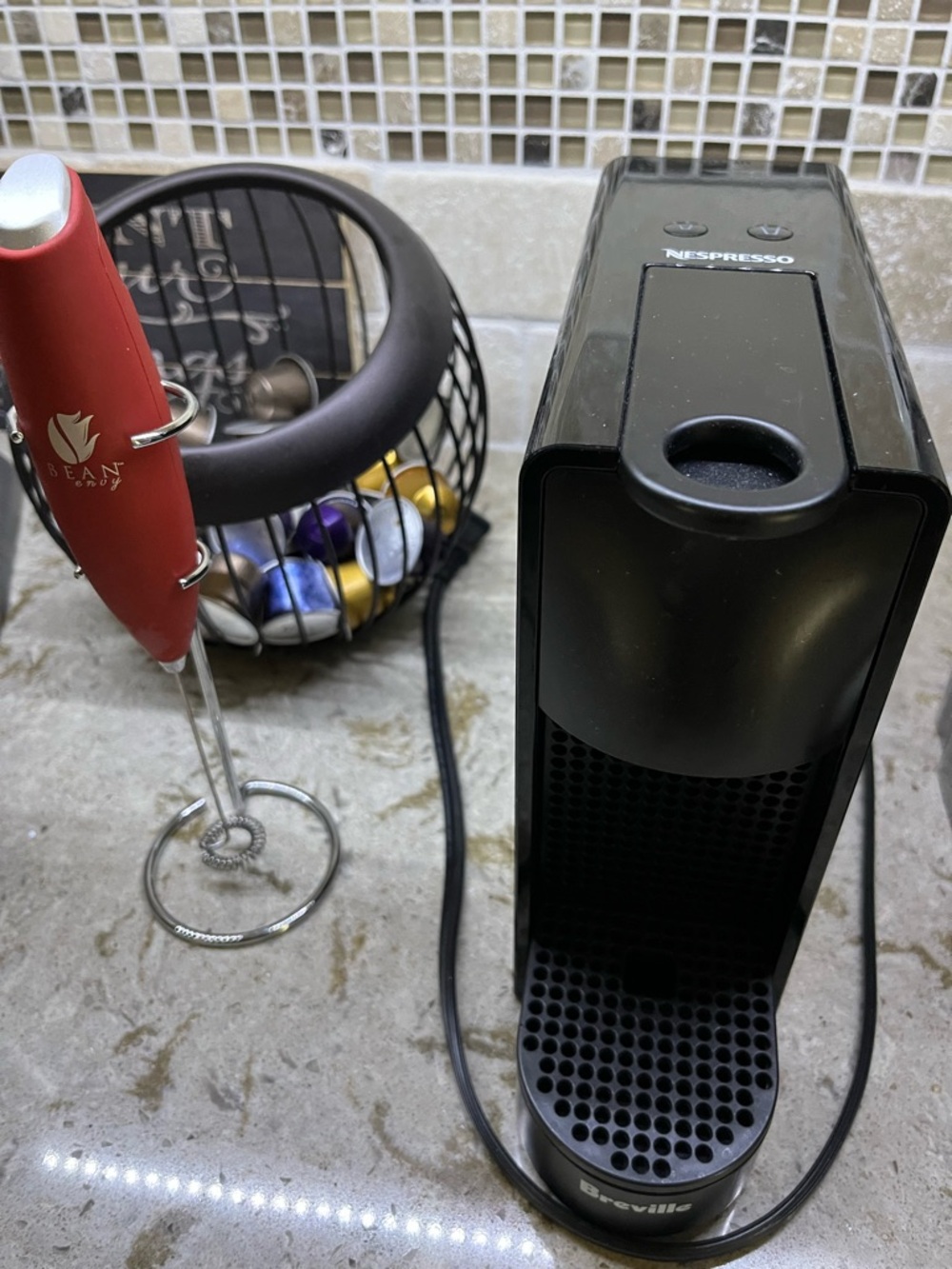 Nespresso Essenza by Breville Mini Espresso Machine Plus Extras